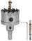 sourcing map Carbide Hole Saw Kit 46mm (1-13/16) Metal Hole Cutter Set with 2pcs Center Drill Bits Springs 1pcs Wrench for Stainless Steel Copper Iron Aluminum