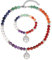 MILAKOO Bracelet de Perles 7 chakras avec arbre de vie Pierre Pas de gemme