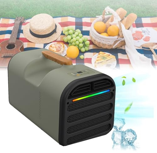 KJHYYPP Climatiseur de Tente avec télécommande, Plusieurs Modes de Refroidissement Rapide, climatiseurs, déshumidificateurs, avec lumière ambiante, climatiseur Portable pour Camion (B)