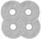 IKOPFLN 4 Pièces Serpillières pour Dreame X50/X40/L20 Ultra Complete, L50/L40/X30/L10/L10s Pro Ultra, L10 Prime/L10s Plus Aspirateur Robot, pour Xiaomi X20 Pro/Max, Accessoires Lingettes Rechange