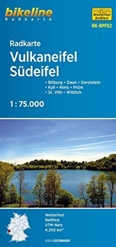 bikeline - Radkarte Vulkaneifel (RPF02) 1 : 75 000, GPS-tauglich mit UTM-Netz, wasserfest/reißfest