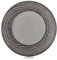 Revol Flacher Teller Arborescence 26,5cm in Pfeffer, Porzellan, Dekor, 26.5 cm