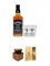 Jack Daniels Black Label No. 7-0,7 Liter + 2 x Jack Daniels Gläser + Kentucky Bourbon Himbeer-Marmelade 150 Gramm Glas + 1a Whisky Holzbox für 2 Flaschen mit Schiebedeckel