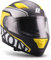 SOXON® ST-1000 Race „Yellow“ · Integral-Helm · Full-Face Motorrad-Helm Roller-Helm Scooter-Helm Cruiser Sturz-Helm Sport Urban · ECE 22.05 Sonnenvisier Schnellverschluss Tasche L (59-60cm)