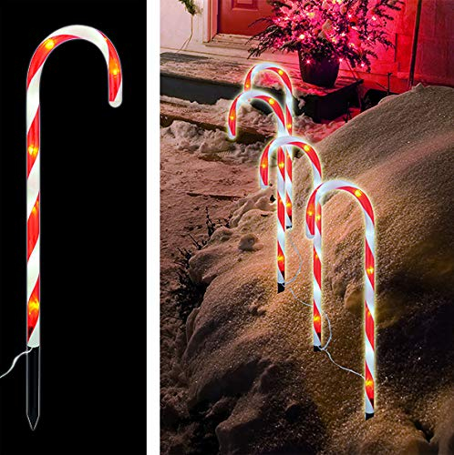 4 x LED Zuckerstange für Innen und Außen (2)
