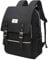 Ronyes College Bag Fits up to 15.6’’ Laptop Casual Rucksack Waterproof Business Travel School Backpack Daypacks with USB Unisex(All Black)