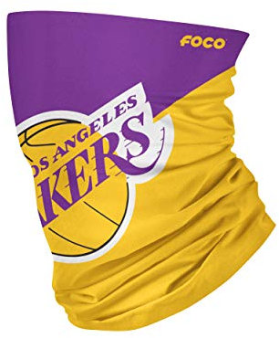 FOCO Los Angeles Lakers NBA Big Logo Gamasche Schal (SVNBCBBLPRFC), Größe L