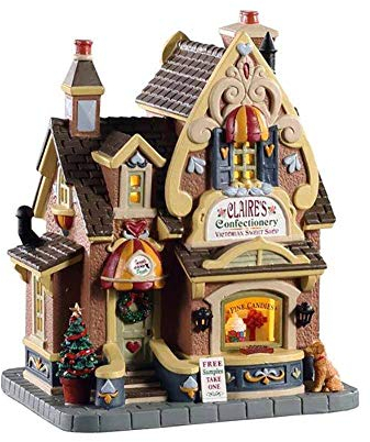 Lemax Christmas Village Claires Süßwaren, batteriebetrieben, LED, 05665