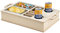 INEXTERIOR CouchBar - PERSONALISIERBAR - handgefertigt in Deutschland - zwei Snackschalen, Organizer und Flaschenhalter - Couchbutler couchorganizer Sofaorganizer Sofaablage Tablett Couchbutler
