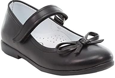 Flower Girls Dress Mat Black Shoes Mary Janes Flat Birthday Wedding Footwear Size UK Infant 4