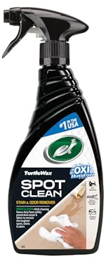 Turtle Wax 54049 Spot Clean Stain & Odor Remover 500ml - Powerful Non-Aerosol OXI HyperFoam Cleaner for Carpet, Fabric, Upholstery, Eliminates Tough Stains, Deodorizes with Odor-X Technology