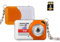 Andoer X6 Mini Portable Compact Keychain Camera with 32GB TF Card - Mini Camera for Kids, Orange