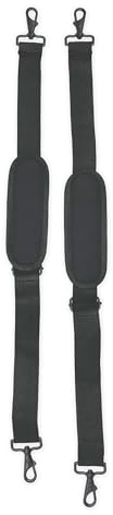 soundman Rucksackgarnitur 2er Set Koffergurte - Robuste Schultergurte 2er Set für Instrumentenkoffer (Geige, Trompete, Saxophon, Gitarre etc.) - Gurt mit stabilem Karabiner - Tragegurte-Set