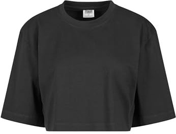 Urban Classics Maglietta da Donna Heavy Organic Oversized Cropped Tee T-Shirt, Nero, M