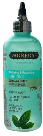 Morfose Restoring & Repairing Hair Tonic 300ml - Quinoa & Hanfextrak - Entspannend, Erfrischend, Anti-Haarausfall, Haarwachstum - Unisex Use