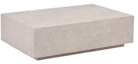 Home Deluxe - Couchtisch Amiri XXL - Farbe: Beige, Größe: 120 x 80 cm, MDF Platte, bereits fertig montiert I Wohnzimmertisch Beistelltisch Sofatisch