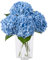 DuHouse 3 hortensias artificiales grandes, 50 cm, látex de tacto real, hortensias realistas para el hogar, ramos de boda, centros de mesa, fiesta, decoración de sala de estar (azul)