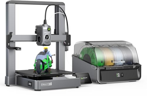 Fafeicy Fast 3D-Druckmaschine, 4-Farben-Multimaterialdrucker, 500 Mm/s Spitzengeschwindigkeit mit Autoerkennung, Versiegeltes CFS-System für Schnelles, Leises Drucken, 260 X 260 X 300 Mm (EU-Stecker)