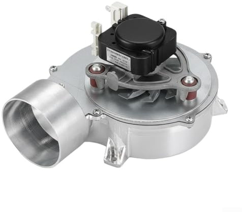 DAZZLEEX Ventilador de tiro inducido de bajo ruido para horno de pellets de 30 W con motor sin escobillas, construcción de aleación de aluminio, alto flujo de aire para estufa, chimenea, barbacoa y