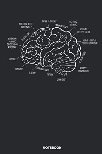 Brain Notebook: Large 6 x 9 | 120 Square Grid/Gridded Pages | Perfect Gift for Medics