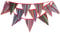 3.3M Wimpelkette Outdoor Boho Stoff, Wimpel Stoffgirlande Bunting mit 12 STK Boho Wimpeln für Draussen Garten Hochzeits Geburtstag Party