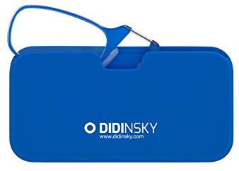 DIDINSKY Moma gafas de lectura sin patillas antirreflejantes | Puente de titanio flexible y estuche que se fija al móvil; ultraligeras 6,7 g, también en pack; graduaciones de +1.0 a +3.0.