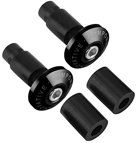 KSTE 22mm 7/8-Zoll-Motorrad-Lenker End Slider-Plug Caps for Racing ATV Offroad Schwarz