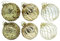 DARO DEKO Glas Weihnachts-Kugel Mix Ø 8cm - 6 Stück Gold
