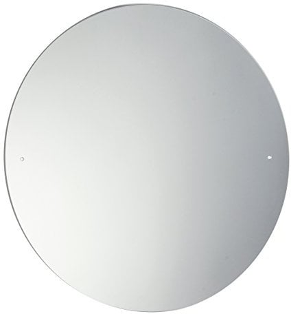 40cm Waterstone Frameless Bathroom Circular Round Mirror with Pre-Drilled Holes and Wall Hanging Fittings