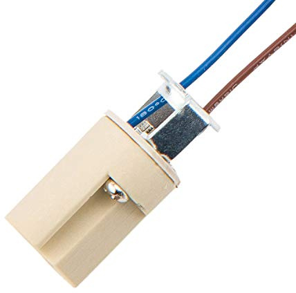 ODETOJOY G9 Lampenfassung Mit isol. Kabelzuleitung Lampensockel Fassung Sockel für LED Halogen Fassung Sockel Keramik mit Qualitäts 0,75mm² kabel (1 Stück)