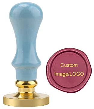 Individueller Wachs-Siegel-Stempel, Siegellack-Stempel, personalisiertes Logo-Design, Bild, Foto, Gravur, Siegelstempel, Hochzeitseinladungen, Geschenkkarten, Papier, stationäre Umschläge