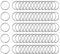 120 Stück Binder Ringe 15mm, Lose Blatt Buch Ringe Heftring Metallring Buchbinder für Scrapbook Album Notizbuch Karteikarten(Silber)