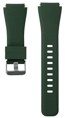 Compatible For Huami Amazfit BIP/Lite/GTR 42mm / GTS/GTS 2/ BIP U/BIP S/GTS 2 Mini/GTS 2e Strap Silicone Fitness Wrist Smart Watch Band (Army Green)