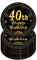 Happy 40th Birthday Paper Plates 7”Black and Gold,16Pcs Disposable Tableware Party Plates,Happy 40th Birthday Decorations Plates for Women,Men,Him,Her 40th Birthday Party Supplies Table Decorations
