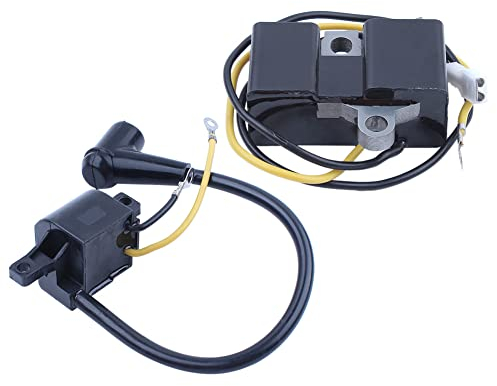 Gubeter Ignition Coil Kit, For Husqvarna 61 162 266 For Jonsered 630 670 Chainsaw Part, 501516201, 501617201, 501546201, 501517201