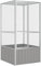 Hommdiy Vogelkäfig Grau 111x107x211,5 cm Verzinkter Stahl