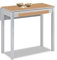 ASTIMESA - Mesa de Cocina Extensible - Minimalista - Estructura metálica - Superficie en Cristal Color: Amazona. Medidas: 80 cm x 40 cm. Medida Extensible: 80 cm x 60 cm