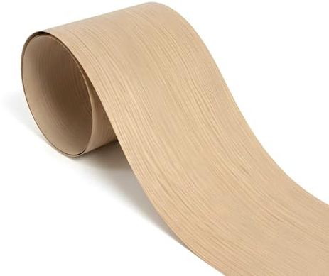 Kontrasti Holzfurnier unterstützt Eiche - Maße ca. 32 cm x 250 cm x 0,5 mm Geschnitten für: Möbel, Reparatur, Restaurierung, Heimwerker, DIY, Wandverkleidung Holz (1)