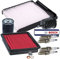 BESTPRICE Set di filtri di ispezione con 1x filtro olio, 1x filtro aria, 1x filtro abitacolo, 1x filtro carburante, 4x candela Super FR8ME, compatibile con NISSAN MICRA III (K12)