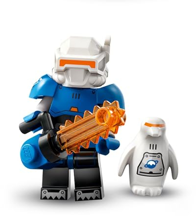 Esploratrice di pianeta di ghiaccio (Ice Planet Explorer), Lego Minifigure serie 26 Space (Series 26 Space), singolo personaggio da collezione, set completo con supporto e accessori, (col26-8)