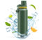 OUTDOUSE PRO Bouteille isotherme Thermos en acier inoxydable - 532ml, 710ml, 946ml, intérieur vitrifié en céramique Bouteille étanche pour le sport en plein air,Vert(710ml)
