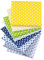 BrightGlow 8 Stück 25 * 20cm Baumwollstoff Stoffpakete 100% Baumwolle Quiltingstoff Bündel ZUN Nähen DIY Handwerk Patchwork Stoffe Baumwolltuch Quilting Stoffreste Punkte