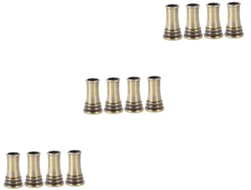 NUOBESTY 12 Stk runder Stifthalter aus Metall Einführstifthalter Stifte + Bleistift schreintischorganizer schreibtisch dekoration für den Schreibtisch Desktop- Kupfer