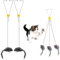 SULIUDAJI Pack of 2 Cat Toys Self-Employment Hanging Door Frame Elastic Mouse for Cats and Kittens, Interactive Dancer Cat Toy Mice for Cat Run and Boredom