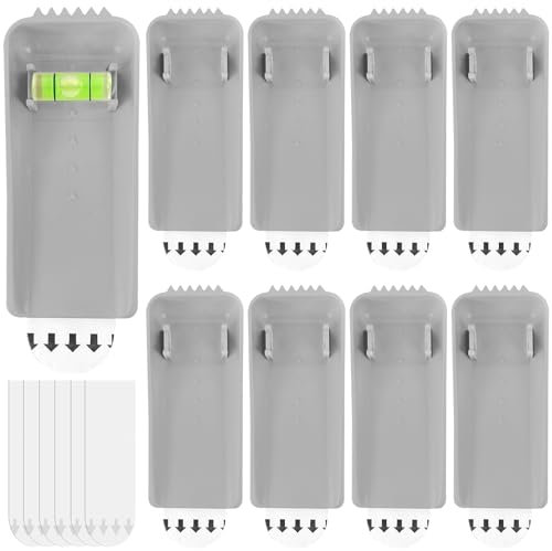 8 Stk Großer Klebenagel für Bilderrahmen, 3.6*8.3 cm Klebenagel für Tapeten und Putz, Selbstklebend, Zerstörungsfreier Haken, Klebenägel Wand, für Bilderrahmenaufhänger (mit Nivelliergerät)
