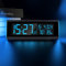 Seutgjie Tischuhr Digital, Digitaler Wecker mit RGB Licht Datum Temperatur Luftfeuchtigkeit DST VA-Display 7 Sprachen Zwei Weckzeiten Snooze Funktion für Schreibtisch Schlafzimmer Büro Modern Grau