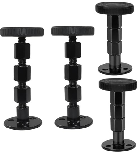 4 Stück Verstellbare Anti-Shake Abstandshalter 30-110mm, Verdickte Bett Abstandhalter Wand Mit Gewinde, Kopfteil Stopper, Stabilisator Mittelbalken Bettstütze für Betten, Bettgestell, Sofas, Schränke