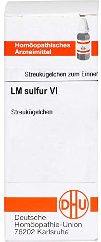DHU Sulfur LM VI Streukügelchen, 5 g Globuli