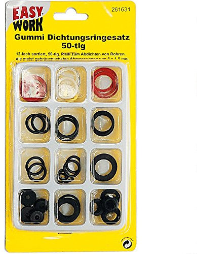 Easy Work Gummi Dichtungsringe Sortiment 50-teilig, 261631