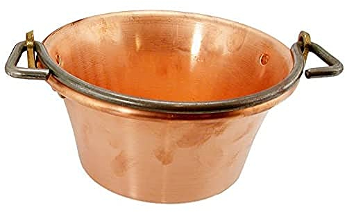 Home Paiolo con Manico ad Arco, Rotonda, Rame, 24 cm